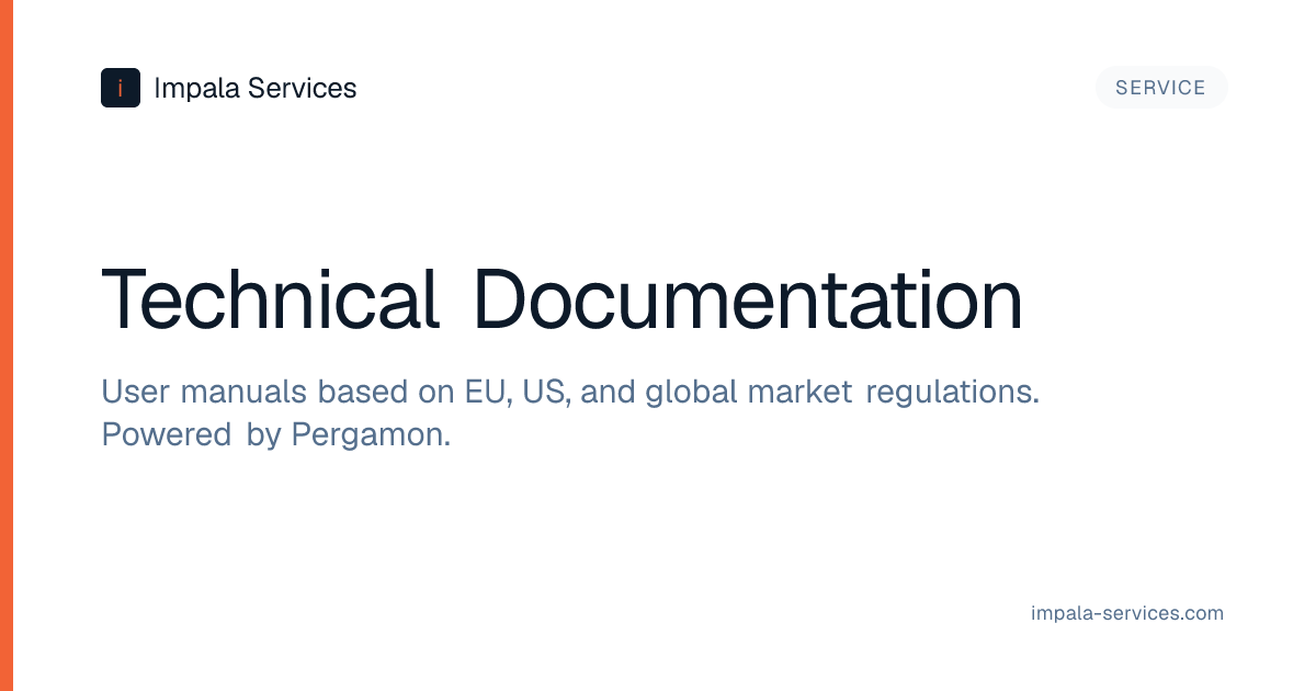 User Manuals That Pass EU and US Compliance | Impala Services